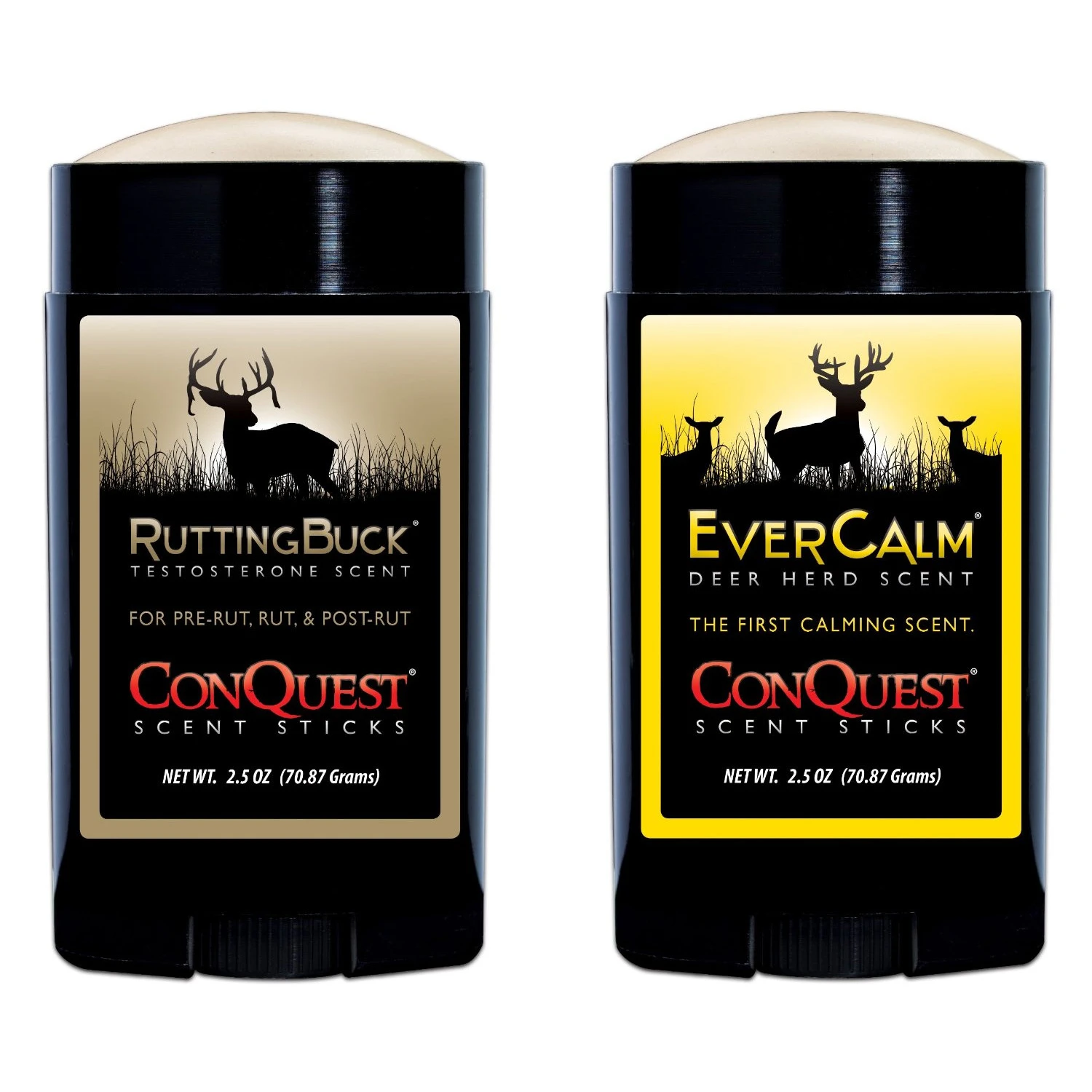 Conquest Scents RuttingBuck Pack Testosterone Scent & EverCalm Herd Scent Stick 5 Oz. 1256