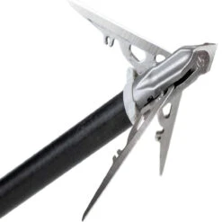 G5 Outdoors Crossbow Broadhead Megameat 125 Grain Broadhead 3 Blade Expandable 2″ Cut 3 Pk Stainless Steel MM103